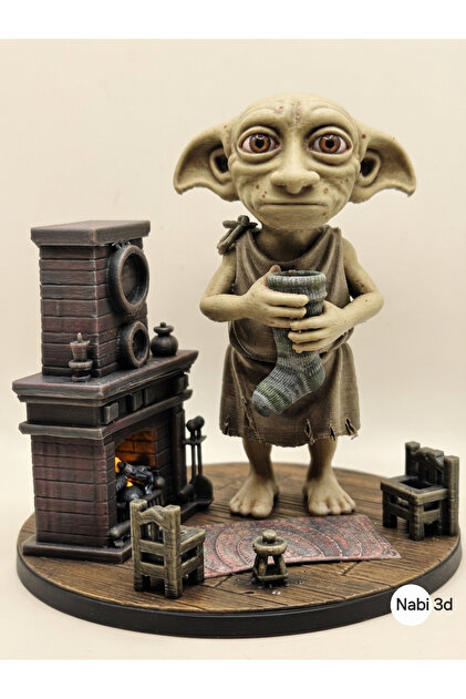 Harry Potter Ev Cini Dobby 30cm Figürü Büst Beyaz-fanart Harry Potter 3D Baskı Figür - Dekoratif Heykeli