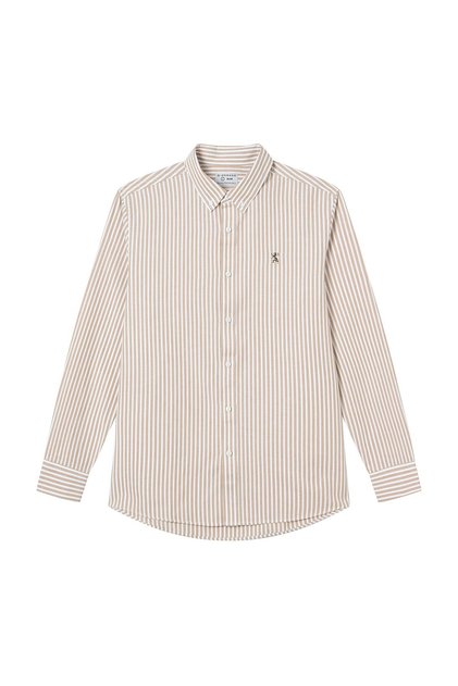 Men’s Cotton Slim Oxford Shirt with Embroidery
