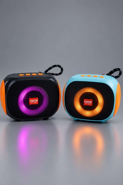 Everton RT-346 Bluetooth Ses Bombası LED Işıklı Hoparlör USB / TF Kart / MP3 Destekli Mini Speaker