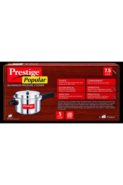 Prestige 7.5L Aluminum Pressure Cooker
