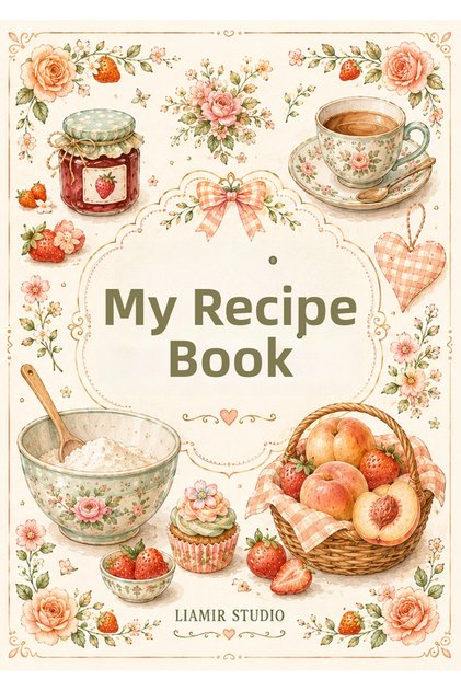 Cooking Recipe Book 50 Sheets, 100 Pages, Laminated Cover / Wire Spiral / A5 Paper