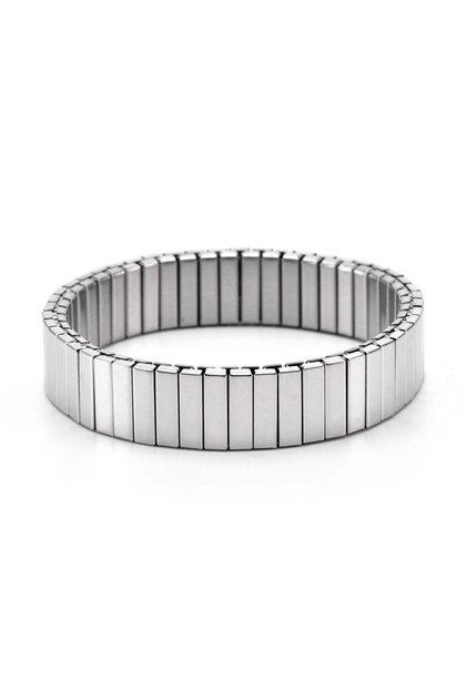 H 15mm Loe| Titanium Steel Elastic Bracelet for Women.Heart Shape.1Pcs.Gold Plated Punk Jewelry.Hip
