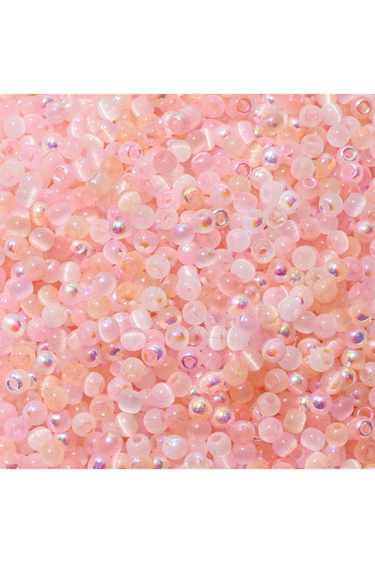 4MM MX8 150Pcs 4mm High-Quality Cat eye Seed Glass Multi-Color Rice Loose Cushion Beads, Used For Je