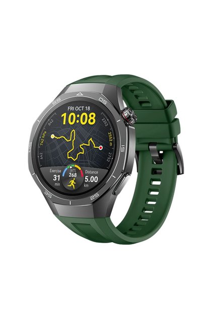 Huawei GT 6 Pro 46mm Blackish Green Silicone Official Strap For Huawei Watch GT5 GT6 Pro 46mm Soft S
