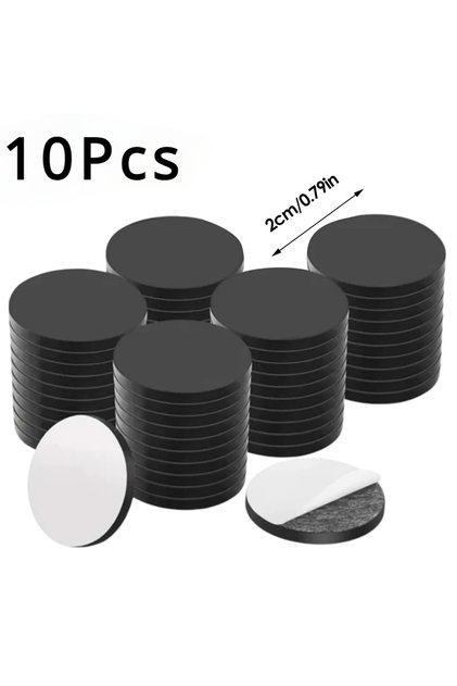 10PCS 10/30/50pcs Self Adhesive Magnetic Dia 20mm Thickness 2mm Round Rubber Flexible Small Sticky M