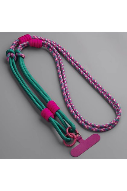 Polyester Fiber TG-1053- Korea 3in1 Universal Adjustable Phone Lanyard Strap Mobile Phone Hanging Ro