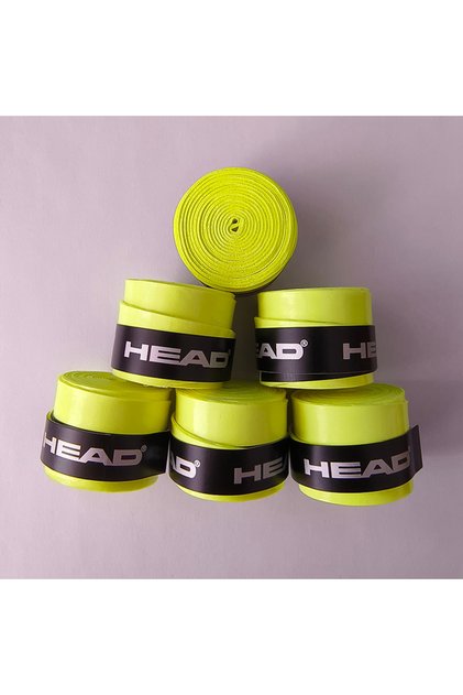 sticky neon 6 Pieces Original HEAD Overgrip Anti Slip Tennis Racket Sweatband Grips Padel Shock Abso