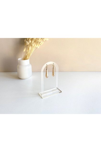 02 Earring Display Stand ,Clear Acrylic Earring Holder, Earring Organizer ,Minimalist Jewelry Stand