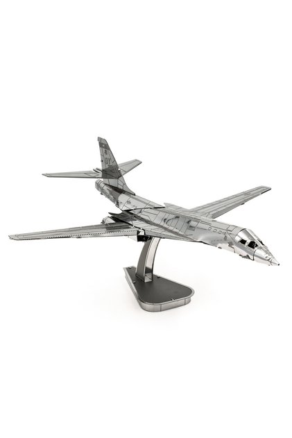 مجموعة نموذج طائرة لانسر B- 1B ثلاثية الأبعاد من المعدن، أحجيات مقطوعة بالليزر، لعبة تركيب الصور المقطوعة للأطفال