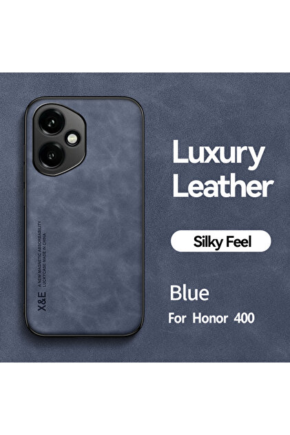 جراب HONOR 400 أزرق مقاوم للصدمات لهاتف هونر 400 300 200 100 برو، غطاء حماية مع حامل مغناطيسي للسيارة