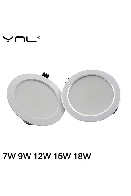 Silver 7W Warm White 7W 9W 12W 15W 18W Spot LED Downlight AC 220V 240V Waterproof Warm White Cold Wh
