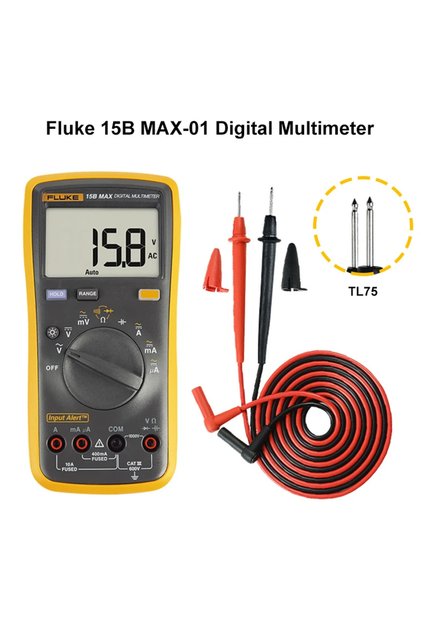 Fluke 15B MAX 01 Fluke 15B MAX 17B MAX Automatic Digital Range Multimeter DMM AC/DC Voltage Current