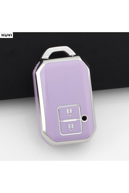 Purple only case Fashion TPU Car Remote Smart Key Holder Cover Case Shell For Suzuki Swift Wagon R M