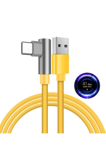 1.8m YELLOW 67W 6A USB Type C Turbo Charge Cable For Mi 14 13 12 Pro Poco F4 GT Redmi Note 13 12 K60