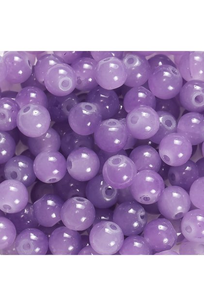 50pcs Purple 30/50pcs 6mm Glass Round Beads Colorful Spacer Loose Beads for Necklace Bracelet Diy Je