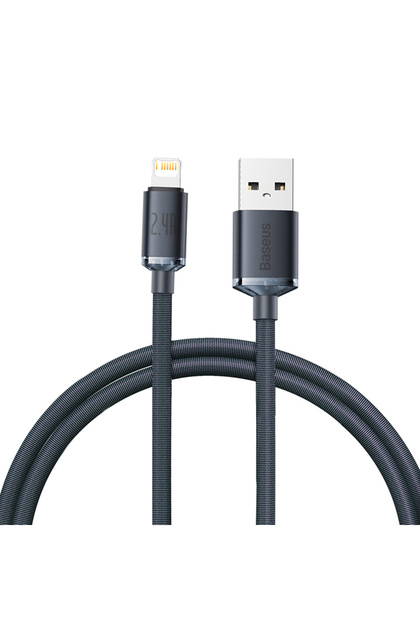 1.2m Black USB Cable For iPhone 14 13 12 Pro Max X XR XS 8 7 6s 6 iPad Fast Data Charg