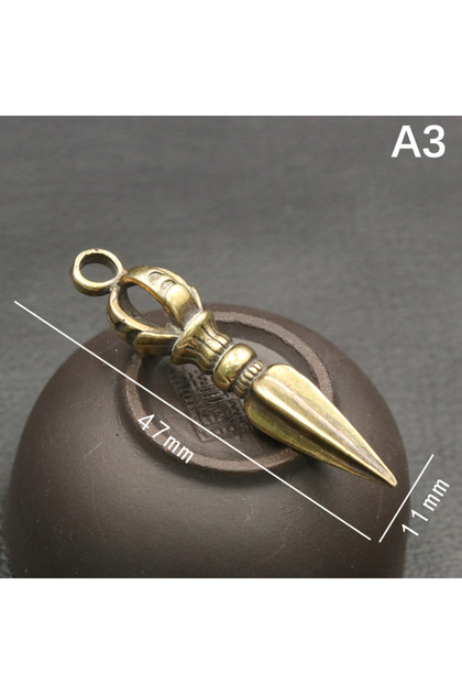 A3 Handcraft Pendant Vintage Solid Religious Pestle Prayer Pendants Nepal Tibetan Buddhist Vajra Cop