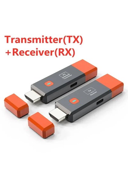 RX and TX Wireless HDMI-Compatible Video Adapter Transmitter Receiver Extender TV Stick Dong