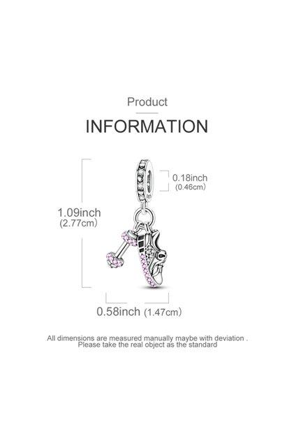 KTC1651 925 Sterling Silver Sports Series Charms Bead Yoga Boxing Dumbbells Badminton Pendants Fit O
