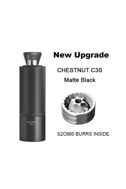 TIMEMORE C3S matte black TIMEMORE Chestnut C3S / C3ESP Manual Coffee Grinder Upgrade All-metal Body
