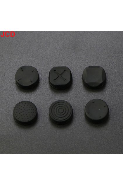 غطاء حماية من السيليكون 6 في 1 مضاد للانزلاق لعصا التحكم التناظرية من JCD باللون الأسود لجهاز Psvita