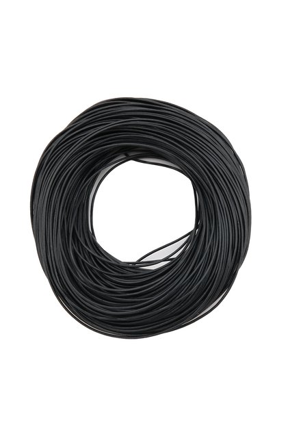 3mm Black 5m Genuine Cowhide Leather Round Rope for DIY Necklace & Bracelet Accessories, Ideal for J