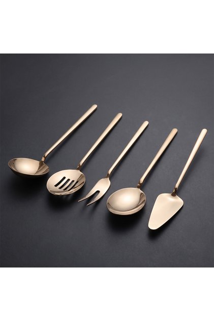 New Paint 5 Piece Midi Champagne Serving/Tableware Set