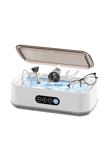 EU WHITE TINSOL New 49KHZ Ultrasonic Cleaner 650ml mini High Frequency Vibration Cleaner for Glasses
