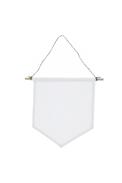 white 1Pc Small Pin Display Pennant Banner Enamel Lapel Pin Badge Plain Blank Canvas Pennant Banner