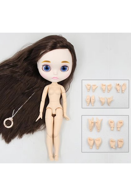 white matte face ICY DBS Blyth doll 1/6 bjd body white skin matte face nude doll anime toy smiling