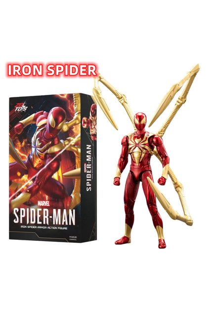 18cm Iron spider ZD TOY SpiderMan Series PS4 Game Spiderman SpiderMan Anti-OCK suit SpiderMan Veloci