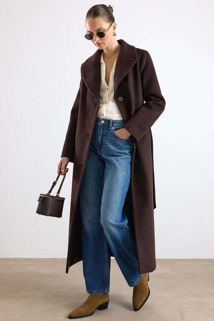 Mono Kapama Exclusive Long Coat Brown 3175