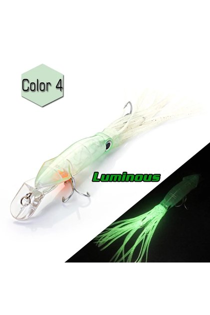 Luminous Sougayilang Fishing Lure Artificial Bait Hard Plastic Octopus Fake Bait Fishing Lures Baits