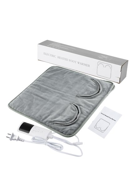 US Plug Electric Heating Foot Pad Washable Feet Warmer Household Soft Plush Thermal Heating Blanket