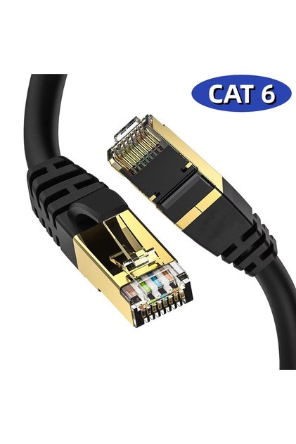 10M Black CAT6 1M/2M/3M/5M/10M/15M/20M/30M 1000Mbps CAT6 Ethernet Flat Gigabit Internet UTP CAT 6 RJ