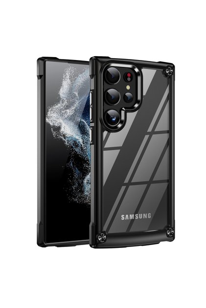 For Galaxy S24Ultra Black Rugged Heavy Duty Bumper Case For Samsung S25 S24 S23 S22 S21 Plus Ultra A