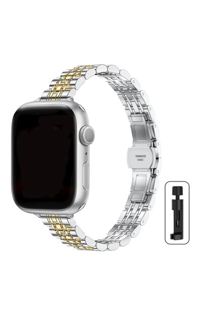 38MM 40MM 41MM SilverG Metal Stainless Steel Strap for Watch Band 41 42mm 46mm Bracelet for IWatch