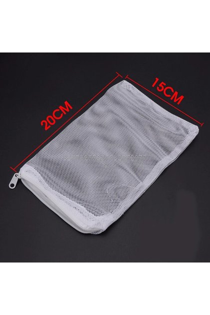 10pcs 15x20cm 5/10Pcs Aquarium Filter Net Bags Reusable Fine Filter Media Bags With Zipper For Fresh