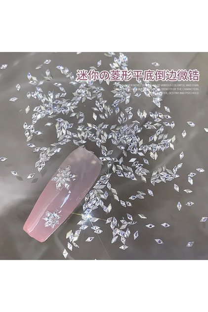 30pcs Sparkling Mini Diamond Nail Rhinestones Decorations 3D Luxury Crystal Zircon Nail Art Charms J