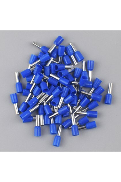 E2508-100PCS Blue 100PCS/Pack Insulated Cord End Terminal Crimp E0508 1008 1508 7508 2508 Pressure T