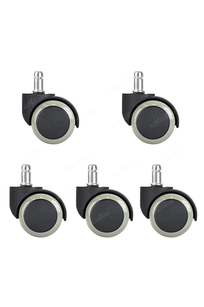5pcs-Grey 5 Pcs 2inch Universal Mute Office Chair Wheel Caster Heavy Duty Swivel Castor Replace Furn