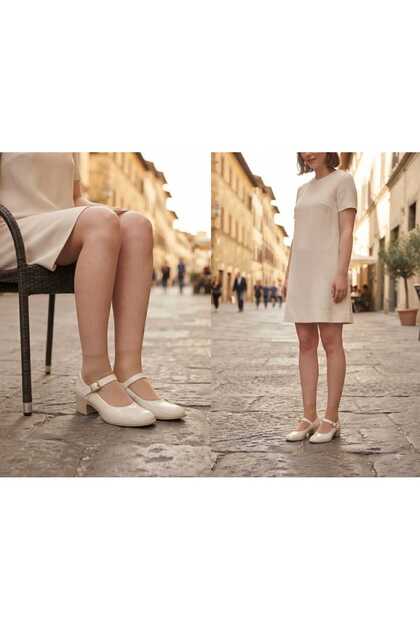 Nancy Makosen Lafoer Ballerina Shoes Yanki Beige