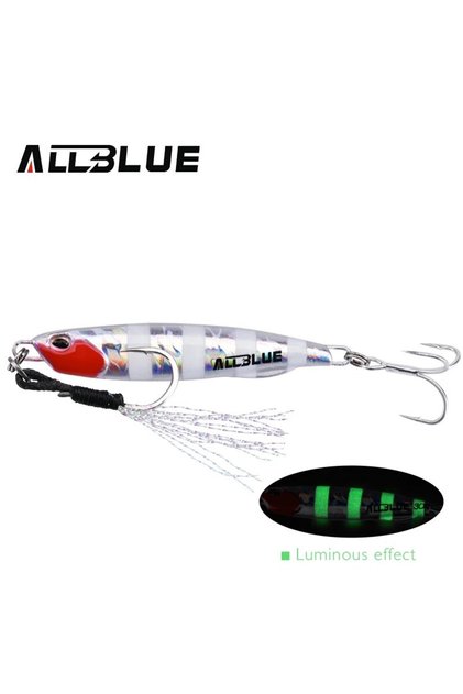30g Color C ALLBLUE DRAGER SLIM Metal Casting Jig Spoon 20G 30G 40G 60G Shore Drag Cast Jigging Sea