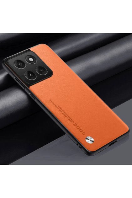 Motorola Signature Orange Luxury PU Leather Back Phone Case For Moto edge 60 70 Fusion 60Pro 60Neo