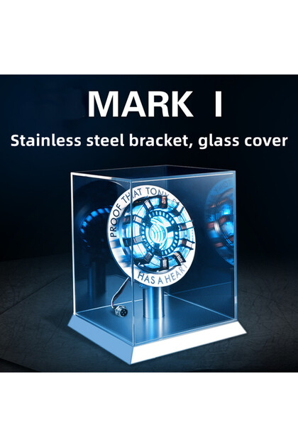 MK1 SET Avenger Iron Man Mk1 Arc Reactor Tony Stark Heart Of Mark Figure Led Light Model Superhero 1