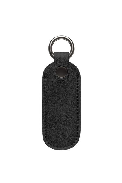 Black Leather U Disk Pouch Key Ring Holder USB Flash Drive Storage Bag Pendrive Protective Cover Mem