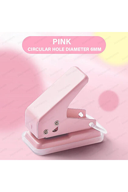 A Single Ring Mini Hole Punch 1 Hole Cute Paper Punch Portable Round Hole Puncher Kawaii Office Scho