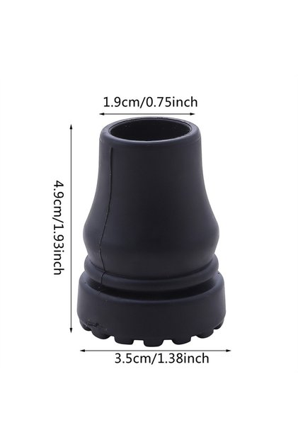 19mm-4PCS 16-22mm antiskid walking stick crutch cane bottom pads cover protector climbing hiking tre