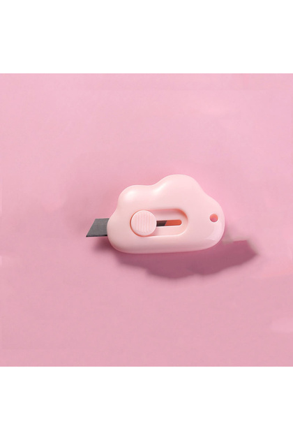 C Mini Pocket Cloud Art Utility Knife Box Knife Paper Cutter Craft Wrapping Refillable Blade Station