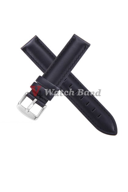 20mm Black-Silver Universal Leather Strap for DW Daniel Wellington Watch Band 12/13/14/17/18/19/20/2